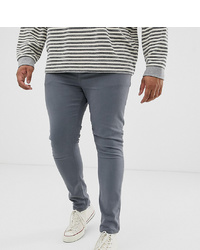 Мужские темно-серые зауженные джинсы от ASOS DESIGN