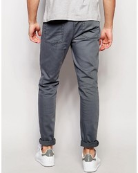 Мужские темно-серые зауженные джинсы от Asos