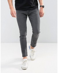 Мужские темно-серые зауженные джинсы от Brave Soul
