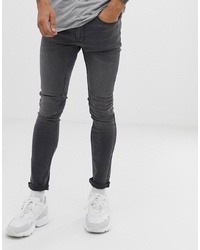 Мужские темно-серые зауженные джинсы от Burton Menswear