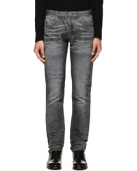 Мужские темно-серые зауженные джинсы от Calvin Klein Collection