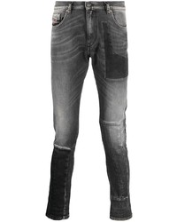 Мужские темно-серые зауженные джинсы от Diesel