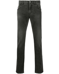 Мужские темно-серые зауженные джинсы от Dolce & Gabbana