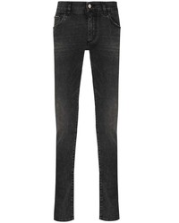 Мужские темно-серые зауженные джинсы от Dolce & Gabbana