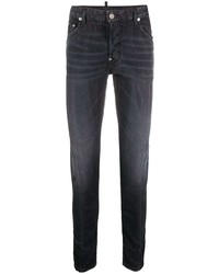 Мужские темно-серые зауженные джинсы от DSQUARED2