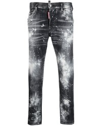 Мужские темно-серые зауженные джинсы от DSQUARED2