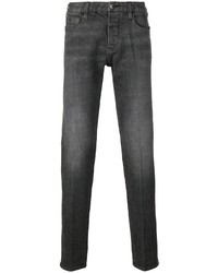Мужские темно-серые зауженные джинсы от Emporio Armani