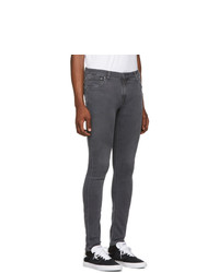 Мужские темно-серые зауженные джинсы от Nudie Jeans