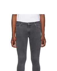 Мужские темно-серые зауженные джинсы от Nudie Jeans