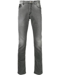 Мужские темно-серые зауженные джинсы от John Richmond