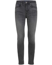 Мужские темно-серые зауженные джинсы от KARL LAGERFELD JEANS
