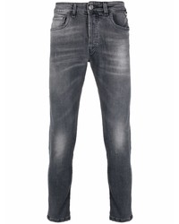 Мужские темно-серые зауженные джинсы от Low Brand