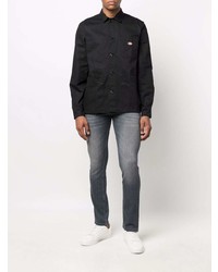 Мужские темно-серые зауженные джинсы от 7 For All Mankind