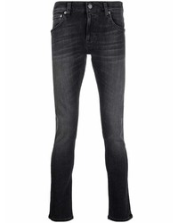 Мужские темно-серые зауженные джинсы от Nudie Jeans