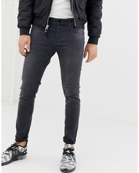 Мужские темно-серые зауженные джинсы от ONLY & SONS