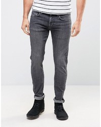 Мужские темно-серые зауженные джинсы от Pepe Jeans