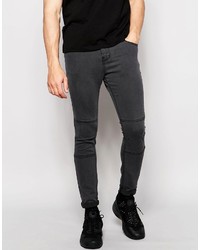 Мужские темно-серые зауженные джинсы от Pull&Bear