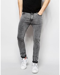 Мужские темно-серые зауженные джинсы от Pull&Bear