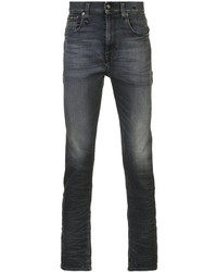 Мужские темно-серые зауженные джинсы от R 13