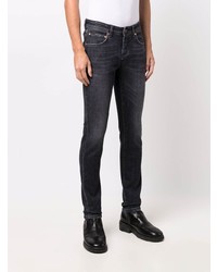 Мужские темно-серые зауженные джинсы от Barba