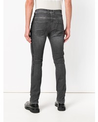 Мужские темно-серые зауженные джинсы от Neil Barrett