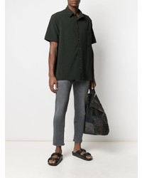 Мужские темно-серые зауженные джинсы от Haikure