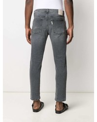 Мужские темно-серые зауженные джинсы от Haikure