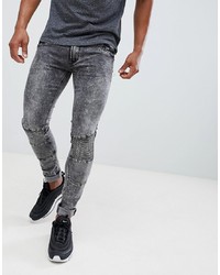Мужские темно-серые зауженные джинсы от Soul Star
