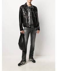 Мужские темно-серые зауженные джинсы от 7 For All Mankind