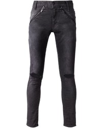 Мужские темно-серые зауженные джинсы от Undercover