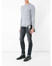 Мужские темно-серые зауженные джинсы от Hl Heddie Lovu