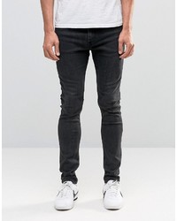 Мужские темно-серые зауженные джинсы от Weekday