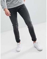 Мужские темно-серые зауженные джинсы от Weekday