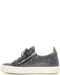 Женские темно-серые кеды от Giuseppe Zanotti