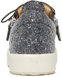 Женские темно-серые кеды от Giuseppe Zanotti