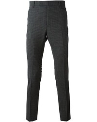 Мужские темно-серые классические брюки в шотландскую клетку от Lanvin