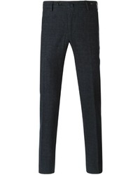 Мужские темно-серые классические брюки в шотландскую клетку от Pt01
