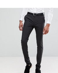 Мужские темно-серые классические брюки от ASOS DESIGN