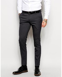 Мужские темно-серые классические брюки от Asos