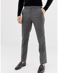 Мужские темно-серые классические брюки от Burton Menswear