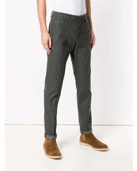 Мужские темно-серые классические брюки от Dondup