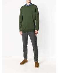 Мужские темно-серые классические брюки от Dondup