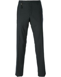Мужские темно-серые классические брюки от Incotex