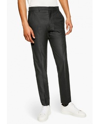 Мужские темно-серые классические брюки от Topman
