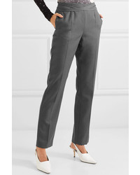 Женские темно-серые классические брюки от MM6 MAISON MARGIELA