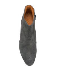 Темно-серые кожаные ботильоны от Chie Mihara