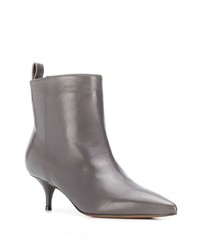 Темно-серые кожаные ботильоны от L'Autre Chose