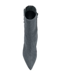 Темно-серые кожаные ботильоны от A.F.Vandevorst