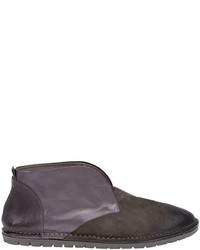 Темно-серые кожаные ботинки дезерты от Marsèll