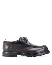 Темно-серые кожаные ботинки дезерты от Officine Creative